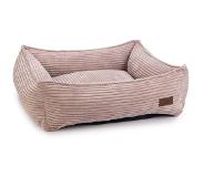 Designed By Lotte Ribbed Bed - Rosa - 65 x 60 x 20 cm