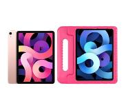 Apple iPad Air (2020) 10,9 Zoll 256 GB WLAN + 4G Roségold + Just-in-Case Kinderhülle Rosa Tablet