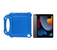 Apple iPad (2021) 10,2 Zoll 256 GB WLAN + 4G Space Grau + Just in Case Kinderhülle Blau Tablet